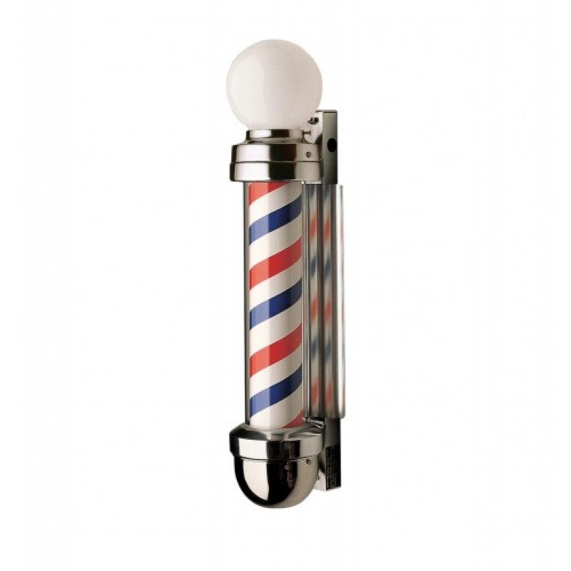 Marvy Model 405 Revolving Barber Pole Wall Mount 2 Light